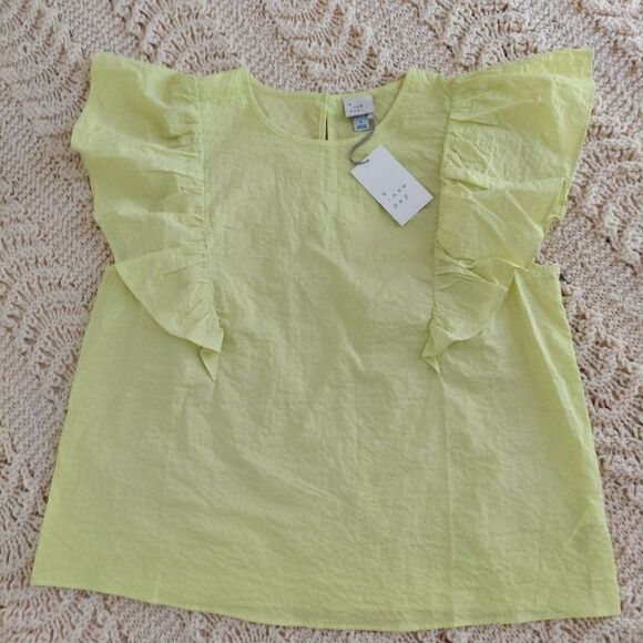 " A New Day" NWT Ruffle Blouse Size L - Picture 3 of 5